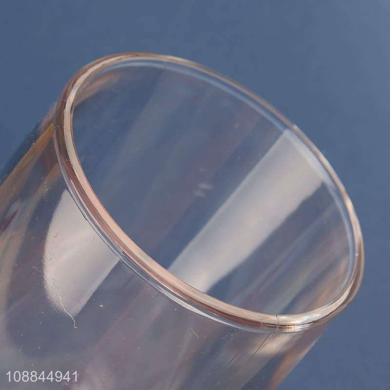 Factory Supply Clear Acrylic Water Cup Plastic Milk Cup