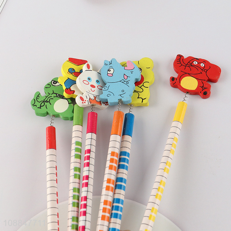 High Quality Kids Wooden Pencils Cute Cartoon Pencils