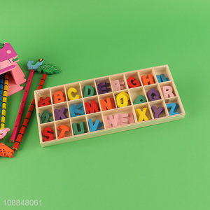 New product wood alphabet letters for spelling education