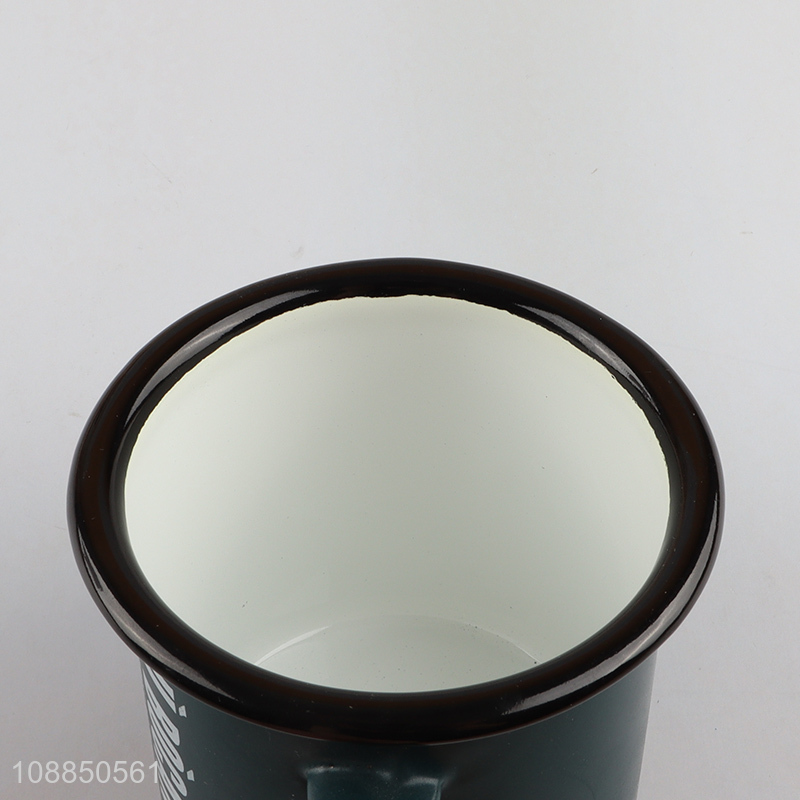 Yiwu market enamel water cup water mug with handle