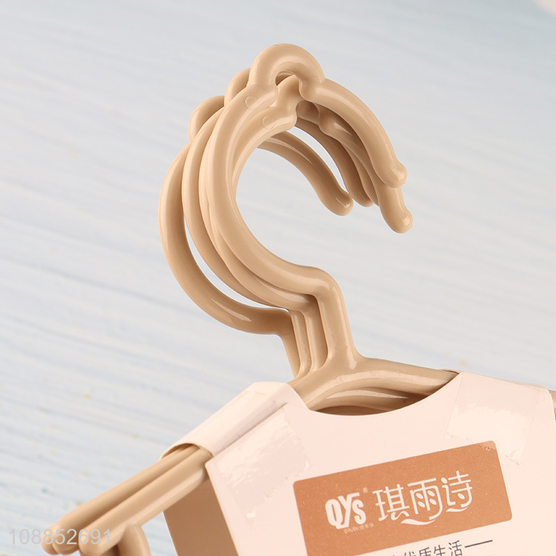 Wholesale 5pcs multifunctional heavy duty plastic clothes hangers for kids