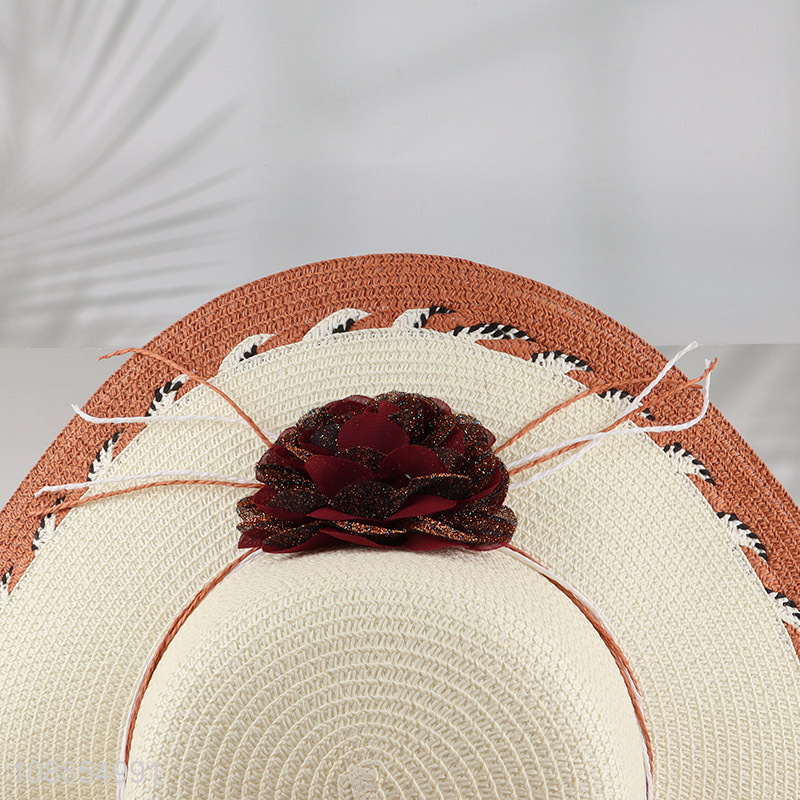Top selling outdoor beach summer straw hat wholesale