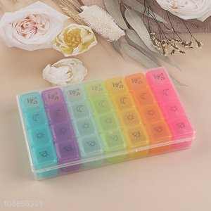 Hot items travel portable 28compartments pill box medicine box