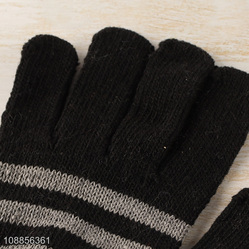 New arrival unisex winter knit gloves for driving runing hiking