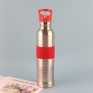 Hot Selling 1000ML Stainless Steel Sports Water Bottle with Flip Straw