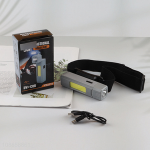 China factory portable USB night running head lamp for outdoor