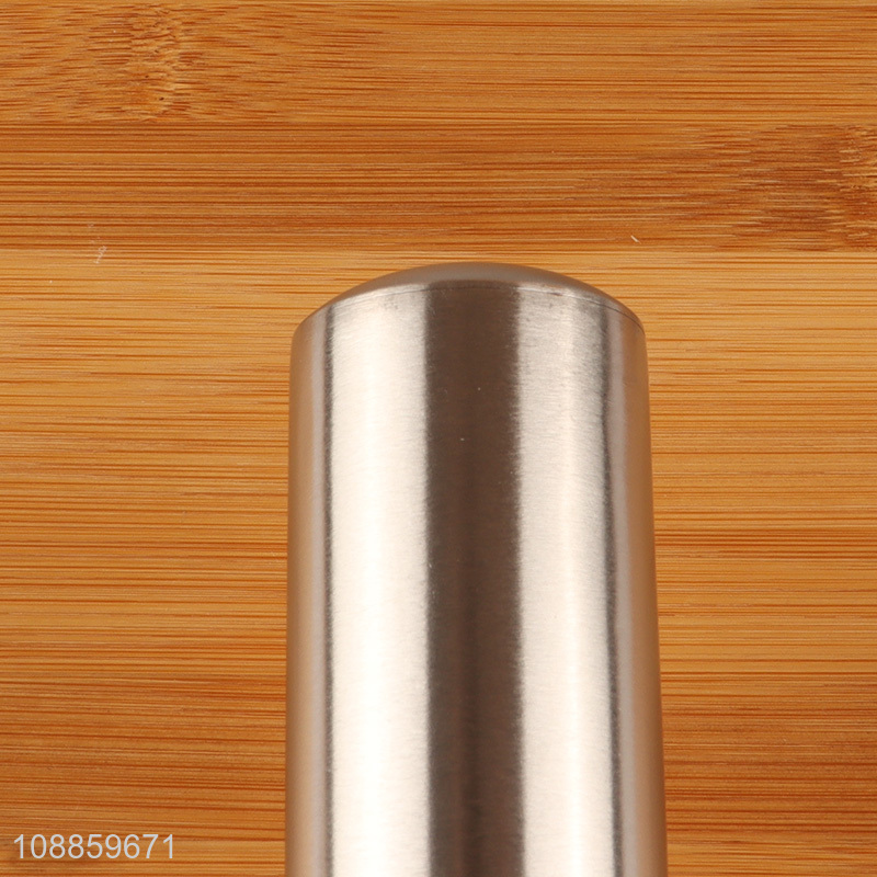 Yiwu market stainless steel pastry dough rolling pin for home