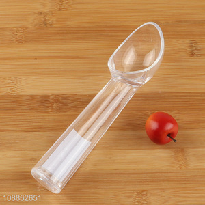 Good quality clear heavy duty plastic ice cream scooper spoon