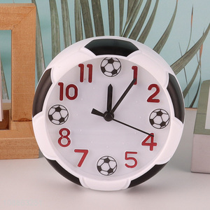 Best sale football shaped round students alarm clock wholesale