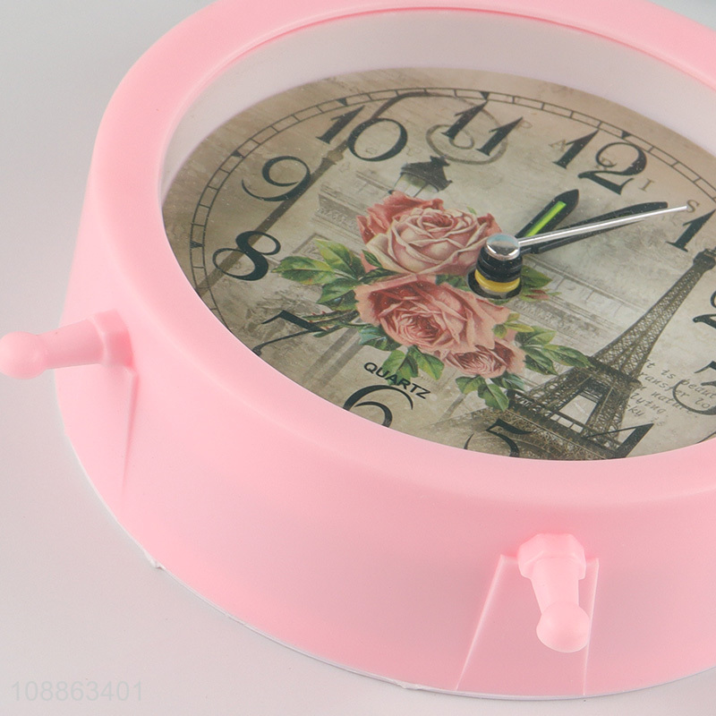 New product pink home students alarm clock table clock for sale