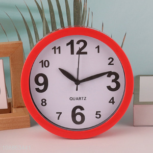 Hot sale round students alarm clock table clock wholesale