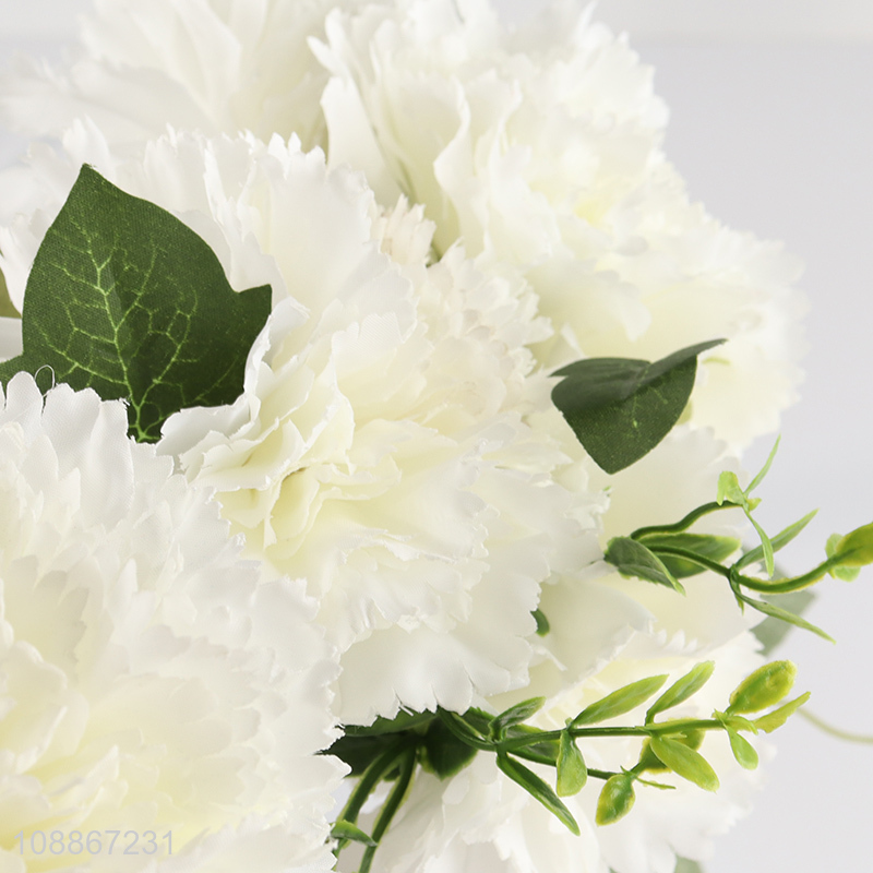 Online wholesale natural white indoor artificial flower for decoration