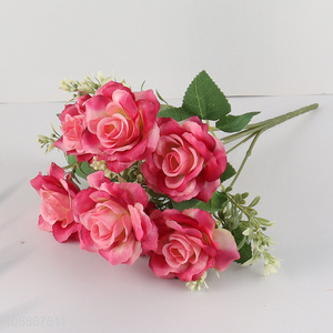 New arrival artificial flowers bouquet rose wedding bouquet