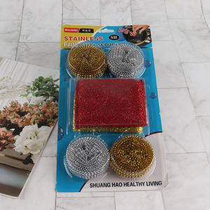 Low price kitchen cleaning kit kitchen cleaning ball <em>scouring</em> <em>pad</em> kit