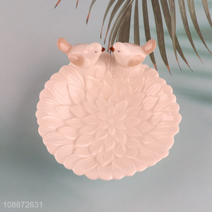 Most popular ceramic bathroom accessories birds soap holder soap <em>plate</em>