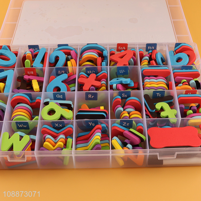 Wholesale 208pcs magnetic letters alphabet magnets educational toy for preschool