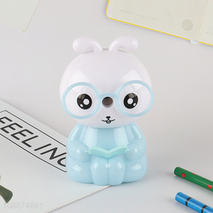 Low price cartoon rabbit shape kids pencil sharpener