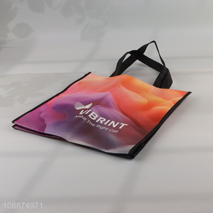 Wholesale custom printed reusable shopping bags durable tote bags