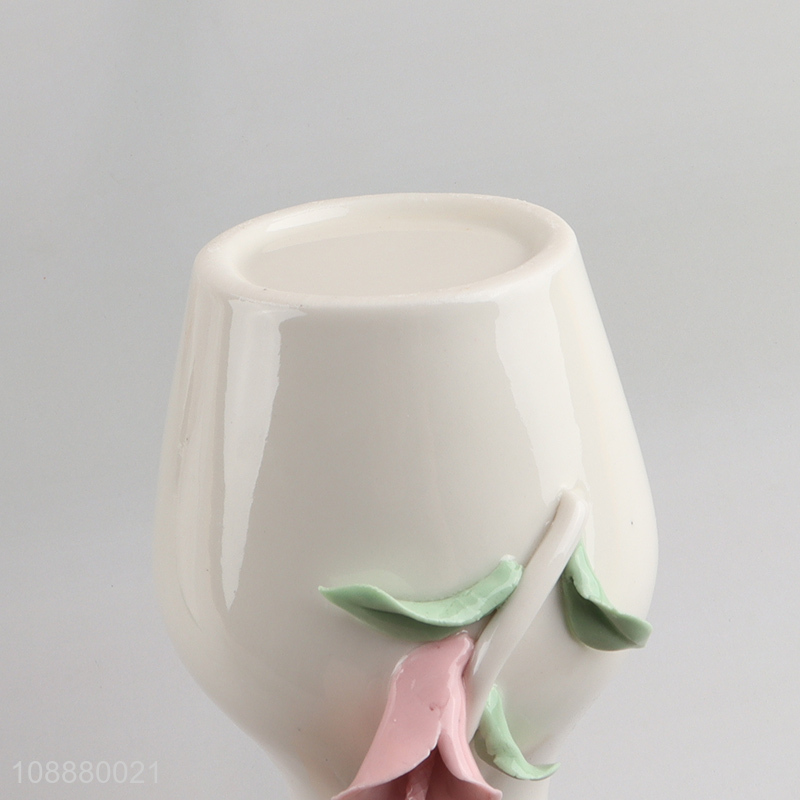 Factory Price Handmade Floral Ceramic Vases for Living Room Decor