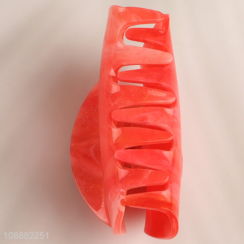 Wholesale Durable Sturdy Non-Slip Stron Hold Acrylic Hair Claw Clips