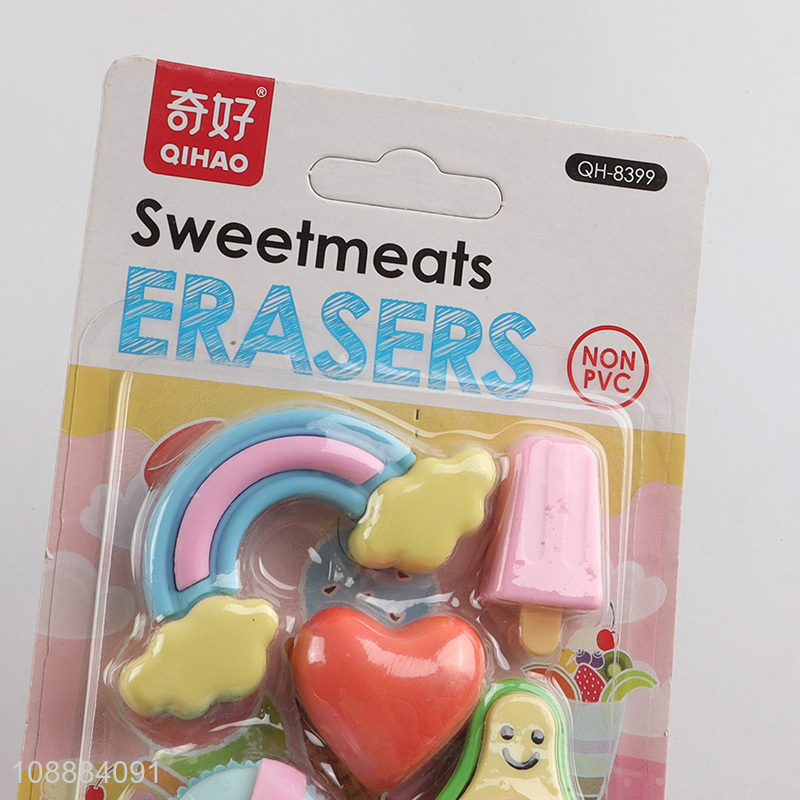 Hot Selling 5PCS 3D Cute Take Apart Desk Pet Erasers for Kids