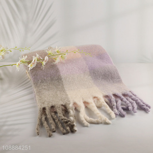 Hot Selling Winter <em>Scarf</em> Pashmina Shawl Plaided <em>Scarf</em> for Women