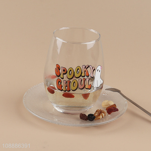 Top selling printed stemless wine glasses water cup wholesale