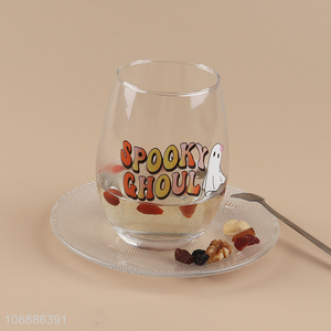 Top selling printed stemless wine glasses water <em>cup</em> wholesale