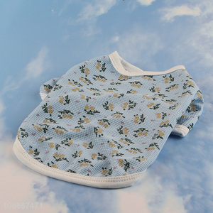 Hot Selling Summer Floral Print Dog Vest Pet Dog Puppy Clothes