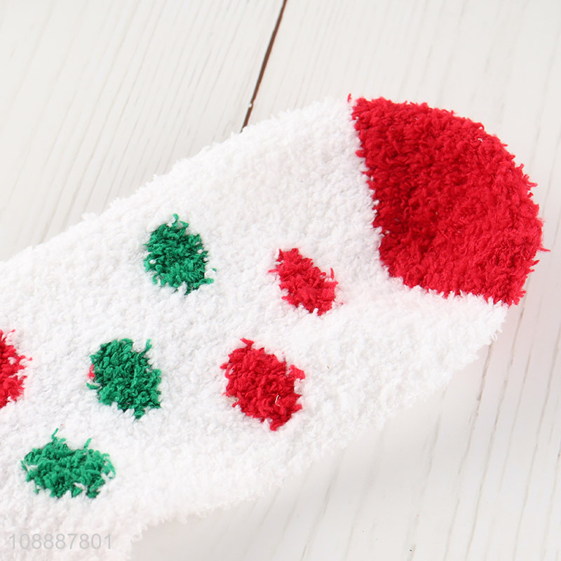 Good quality Christmas socks winter cozy slipper socks for women