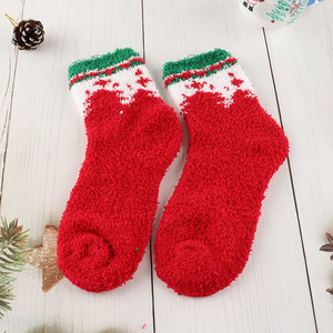 Most popular Christmas socks winter cozy slipper socks for women