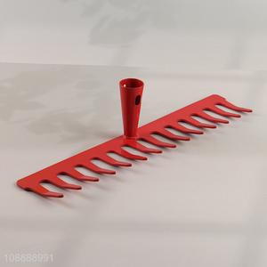 Yiwu market red professional garden hand tools rake head