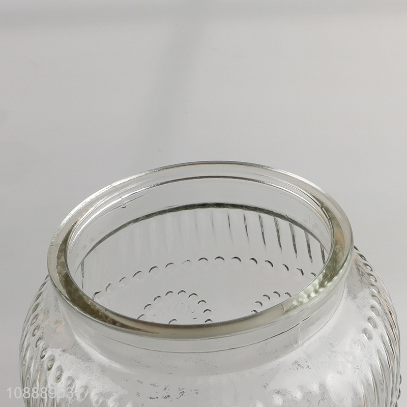 Top selling sealed glass candy storage jar with lid