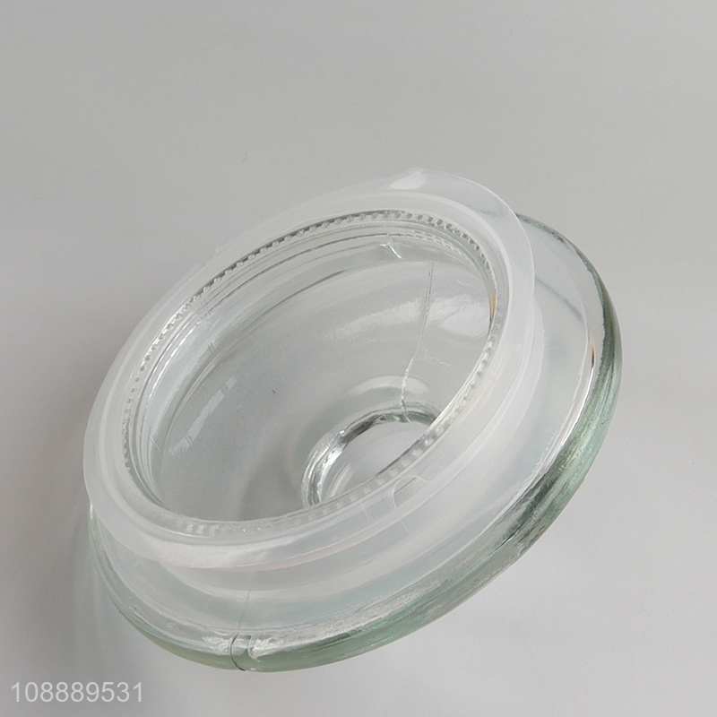 Top selling sealed glass candy storage jar with lid