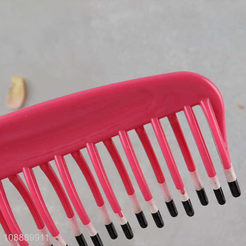 Online wholesale wide toothed heat resistant detangling comb