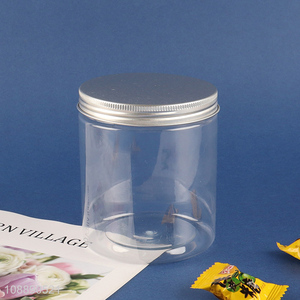 Hot selling 430ml  airtight food storage jars plastic tea canisters