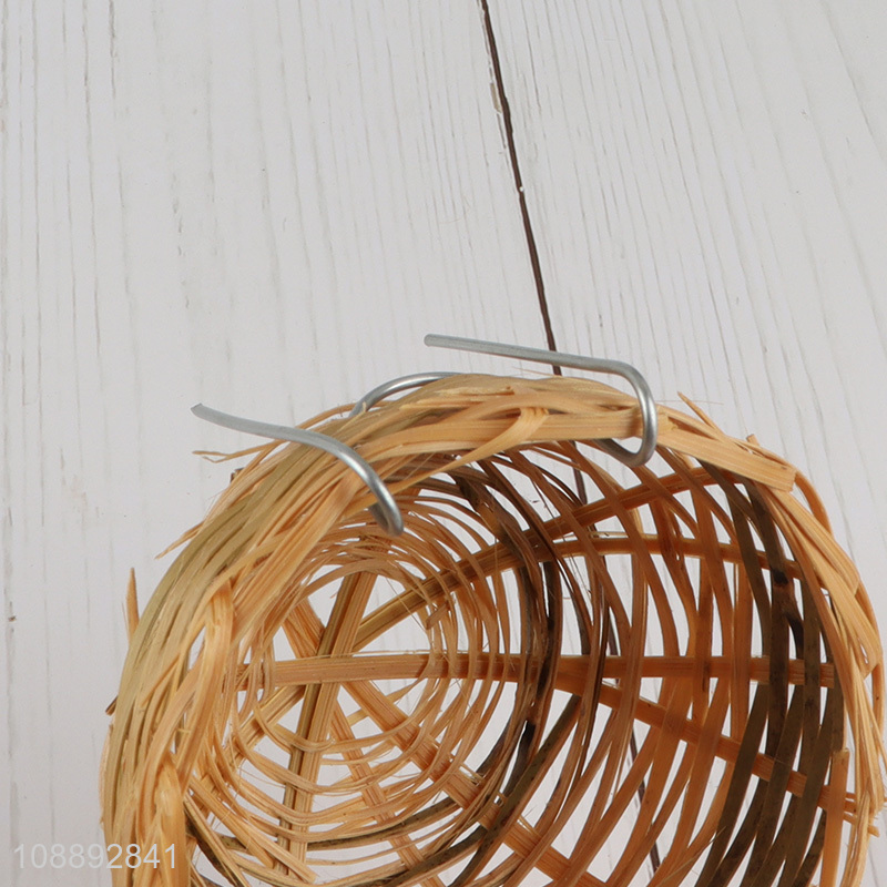 Factory price natural grass decorative hanging bird nest