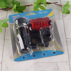 Wholesale waterproof bicycle headlight and tail light set for night riding