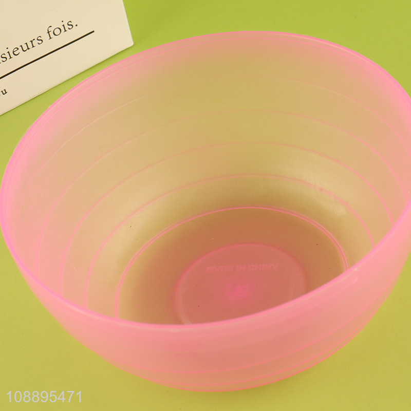 New arrival 4 pack colorful unbreakable plastic bowls salad bowls