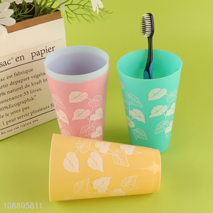 China imports 4pcs plastic mouthwash cups bathroom toothbrush cups
