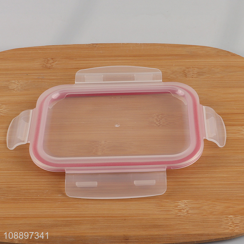 Best selling glass clear rectangle sealed preservation box food storage box