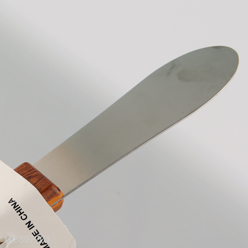 Hot selling stainless steel cheese butter knife with plastic handle