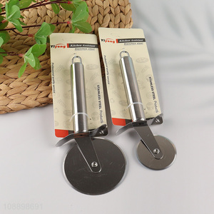 Good quality rust proof sharp stainless steel pizza cutter wheel