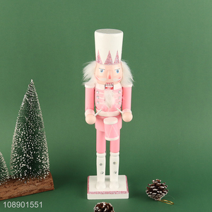 New Product Wooden King Nutcracker Figurine Christmas Tabletop Decorations