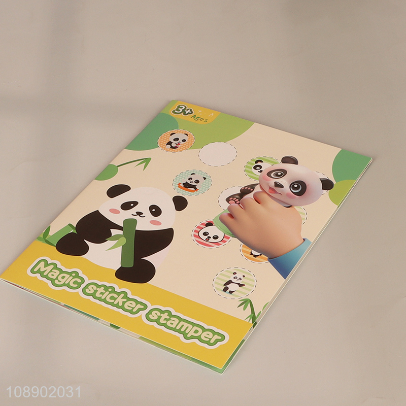 Good price waterproof panda shape magic seal sticker toy