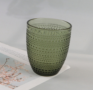 Yiwu market embossed <em>glass</em> unbreakable water <em>cup</em> drinking <em>cup</em>