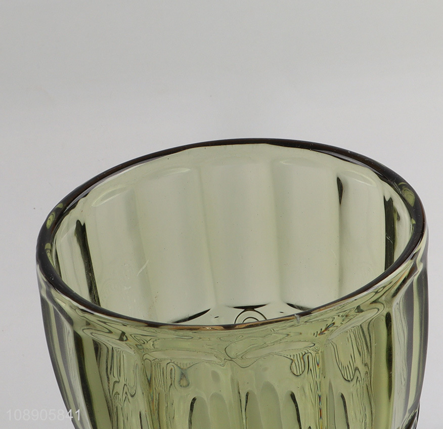 Top sale green unbreakable glass wine glasses champagne glasses wholesale