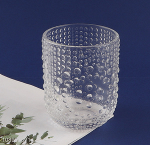 Latest products embossed <em>glass</em> unbreakable clear drinking <em>cup</em> water <em>cup</em>