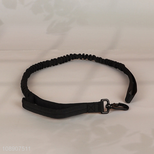 New arrival black elastic pet leash outdoor dog leash for sale