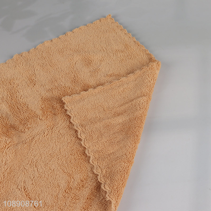 Good selling soft coral fleece cleaning cloth cleaning towel